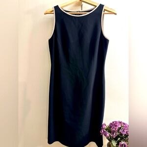 Vintage Sofia Richie Ann Taylor Black Dress with Cream Border Size 6